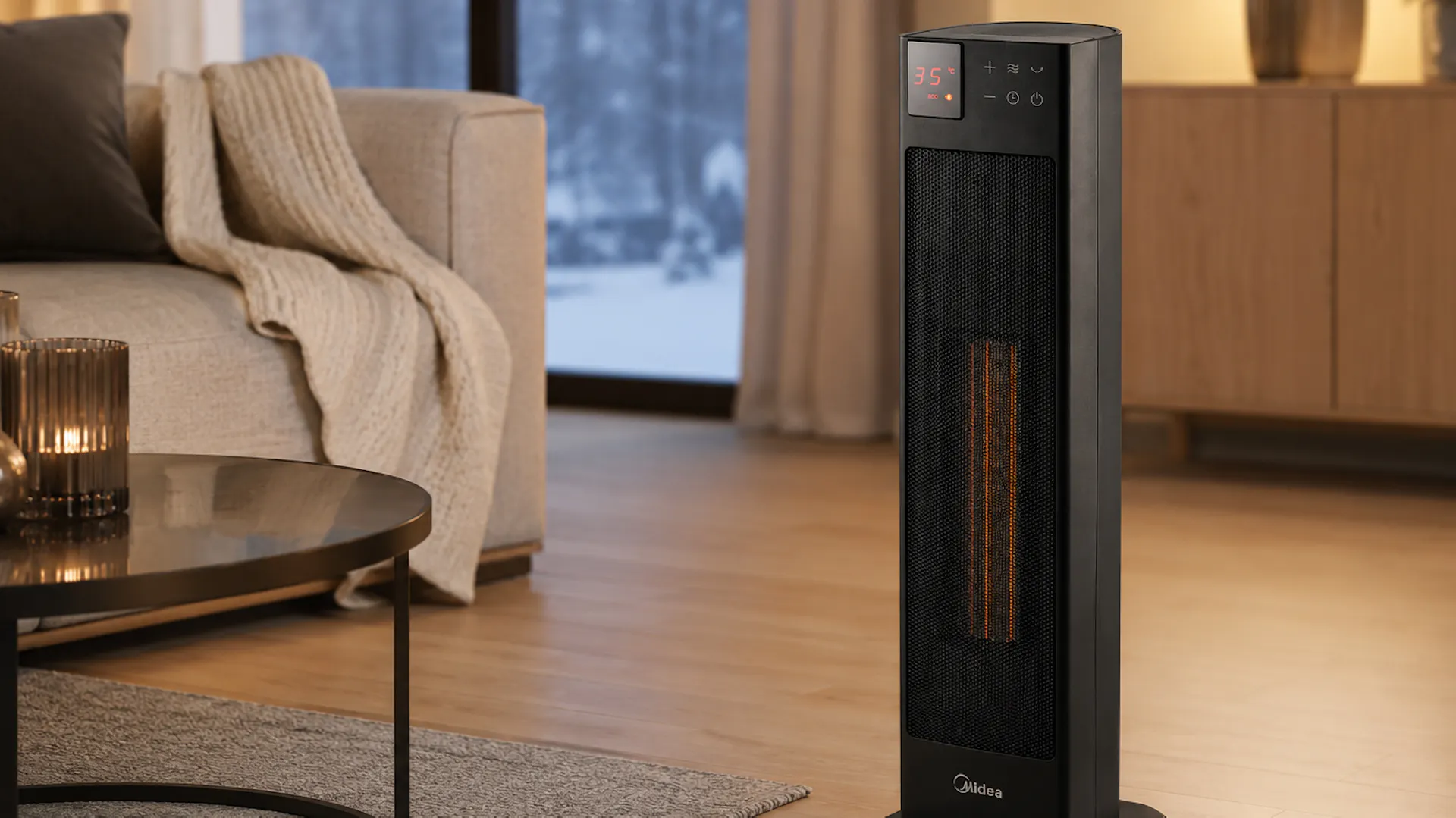 Midea Heizgerät schwarz