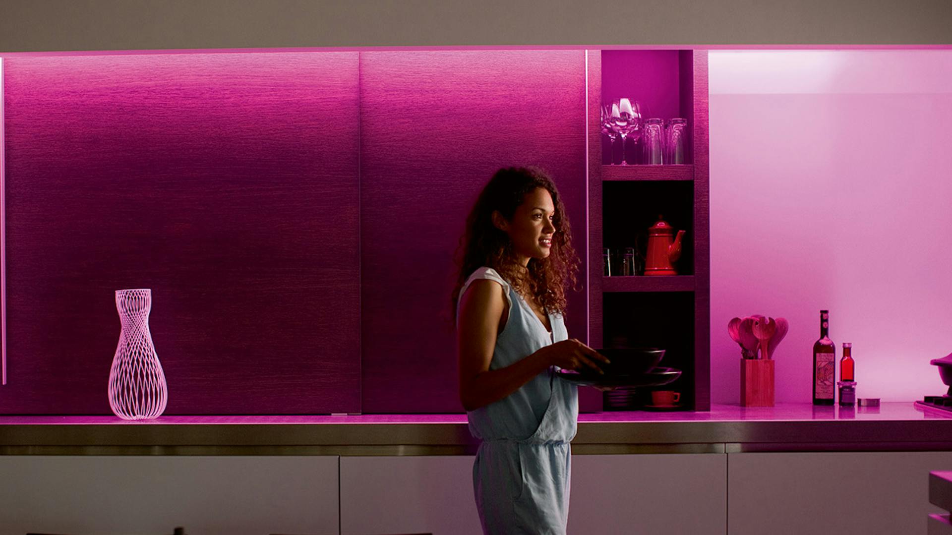 Philips Hue Lightstripes in Küche