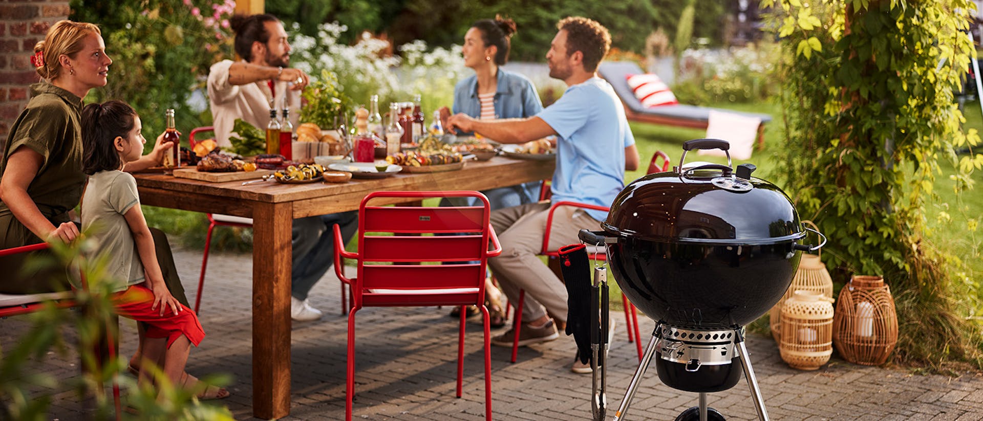 Grillparty mit Weber Kugelgrill