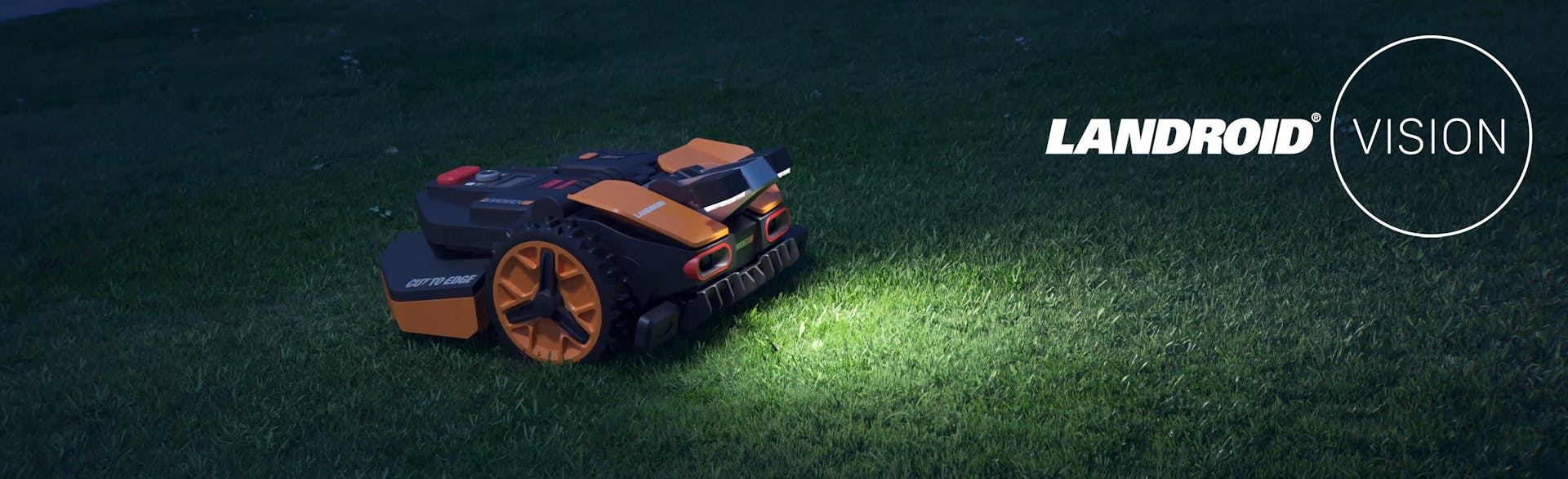 Worx Landroid Mähroboter bei Nacht