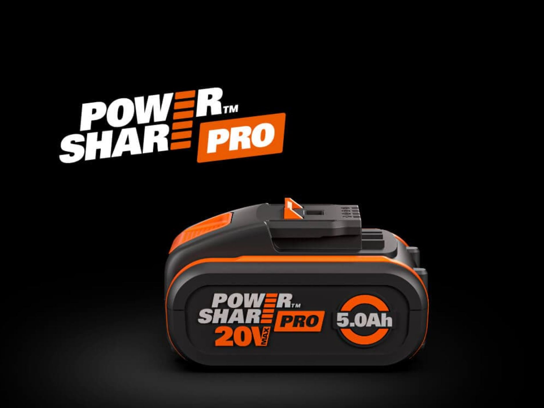 Der neue PowerShare Pro-Akku Pro für längere Laufzeit, verlängerte Lebensdauer, schnelleres Wiederaufladen und herausragende Leistungen.